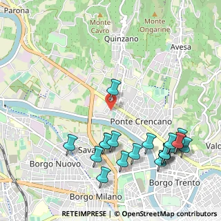 Mappa Via Eleonora Duse, 37124 Verona VR, Italia (1.255)
