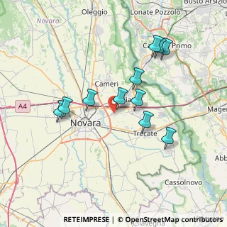 Mappa Via Nuova, 28100 Pernate NO, Italia (6.83364)