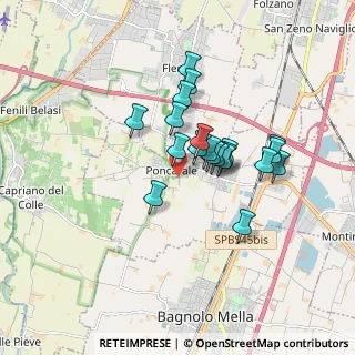 Mappa Via Carolina Schioppetti, 25020 Poncarale BS, Italia (1.3235)
