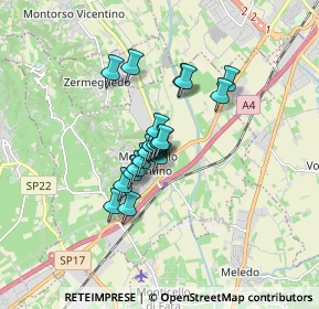Mappa Via Venezia, 36054 Montebello Vicentino VI, Italia (1.077)