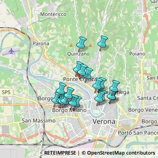 Mappa Via Sante Pinaroli, 37124 Verona VR, Italia (1.5285)
