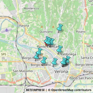 Mappa Via Sante Pinaroli, 37124 Verona VR, Italia (1.54077)