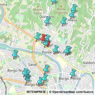 Mappa Via Trento, 37124 Verona VR, Italia (1.223)