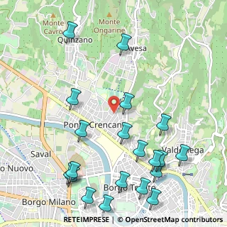 Mappa Via Santini, 37124 Verona VR, Italia (1.3435)