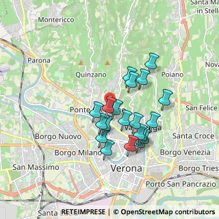 Mappa Via Santini, 37124 Verona VR, Italia (1.4355)