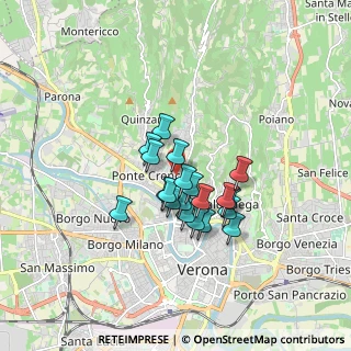 Mappa Via Santini, 37124 Verona VR, Italia (1.2105)