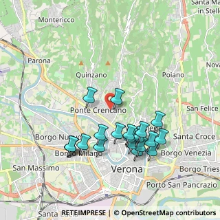 Mappa Via Santini, 37124 Verona VR, Italia (1.874)