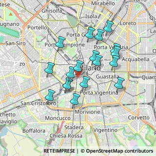 Mappa Via Pio IV, 20123 Milano MI, Italia (1.59167)