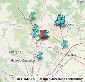 Mappa Via C. Casale, 10015 Ivrea TO, Italia (11.13556)
