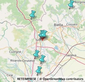 Mappa Via C. Casale, 10015 Ivrea TO, Italia (25.32467)