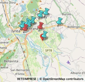 Mappa Via C. Casale, 10015 Ivrea TO, Italia (1.69417)