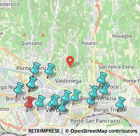 Mappa Largo Bruno Castiglioni, 37128 Verona VR, Italia (2.54412)