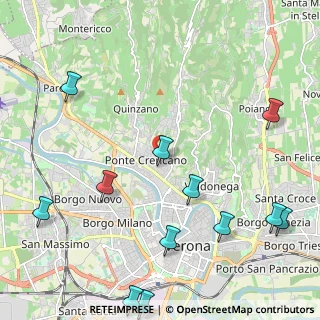 Mappa Via Achille Sacchi, 37124 Verona VR, Italia (2.88417)