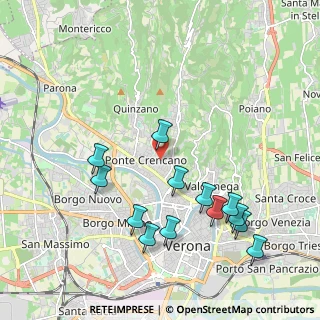 Mappa Via Achille Sacchi, 37124 Verona VR, Italia (2.17692)