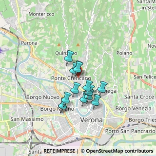 Mappa Via Achille Sacchi, 37124 Verona VR, Italia (1.27357)