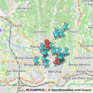 Mappa Via Achille Sacchi, 37124 Verona VR, Italia (1.462)