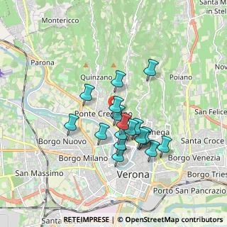 Mappa Via Achille Sacchi, 37124 Verona VR, Italia (1.42722)