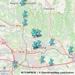 Mappa Via Achille Sacchi, 37124 Verona VR, Italia (4.66933)