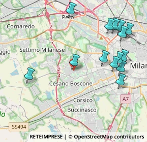 Mappa Via Don Ernesto Vercesi, 20152 Milano MI, Italia (4.74571)