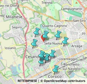 Mappa Via Don Ernesto Vercesi, 20152 Milano MI, Italia (1.60833)