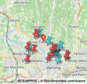 Mappa Via Tommaseo Nicolo', 37124 Verona VR, Italia (1.588)