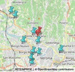 Mappa Via Tommaseo Nicolo', 37124 Verona VR, Italia (2.08909)