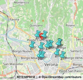 Mappa Via Tommaseo Nicolo', 37124 Verona VR, Italia (1.43333)