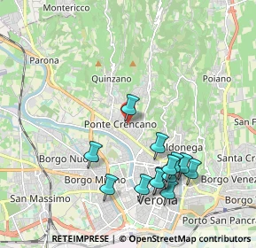 Mappa Via Tommaseo Nicolo', 37124 Verona VR, Italia (2.07308)
