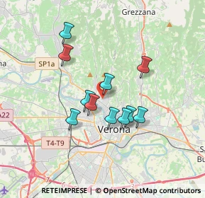 Mappa Via Tommaseo Nicolo', 37124 Verona VR, Italia (2.80182)