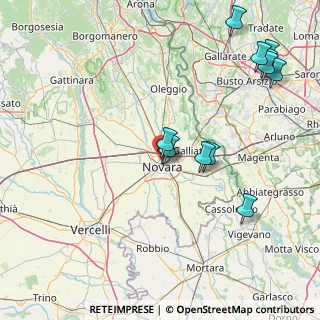 Mappa Via Marcello Prestinari, 28100 Novara NO, Italia (17.8325)