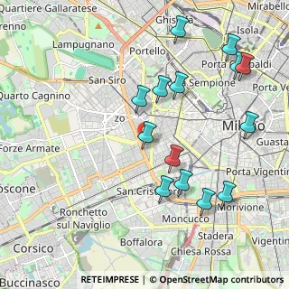 Mappa Via Pomponio Leto, 20146 Milano MI, Italia (2.18714)
