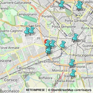 Mappa Via Pomponio Leto, 20146 Milano MI, Italia (2.25154)
