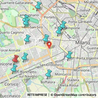 Mappa Via Roncaglia, 20146 Milano MI, Italia (2.47167)