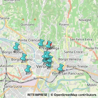 Mappa Via Mentana, 37128 Verona VR, Italia (1.73455)