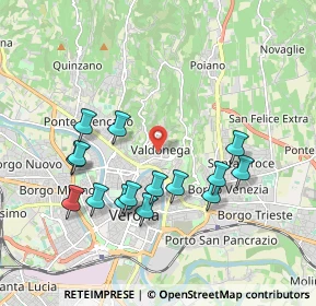 Mappa Via Teano, 37128 Verona VR, Italia (1.876)