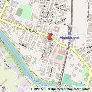 Mappa Via De Gasperi A, 2, 35010 Vigodarzere, Padova (Veneto)