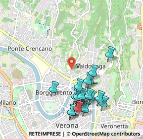 Mappa Via Don Giuseppe Baldo, 37128 Verona VR, Italia (1.027)
