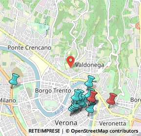 Mappa Via Don Giuseppe Baldo, 37128 Verona VR, Italia (1.22688)