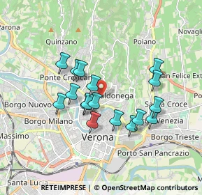 Mappa Via Don Giuseppe Baldo, 37128 Verona VR, Italia (1.49176)