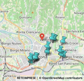 Mappa Via Don Giuseppe Baldo, 37128 Verona VR, Italia (1.86833)