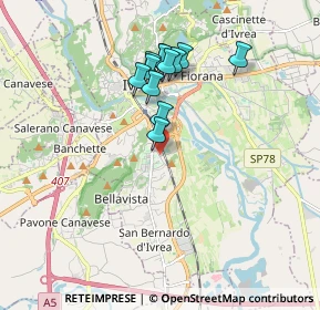 Mappa Via Piero Gobetti, 10015 Ivrea TO, Italia (1.53333)