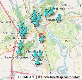 Mappa Via dell'About, 10015 Ivrea TO, Italia (1.9065)