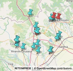 Mappa Via dell'About, 10015 Ivrea TO, Italia (15.221)