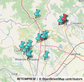 Mappa Piazza Borgonuovo, 10010 Banchette TO, Italia (13.90333)