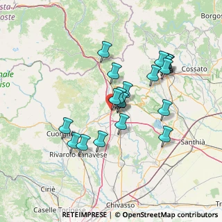 Mappa A5 Torino - Aosta, 10010 Banchette TO, Italia (12.61)