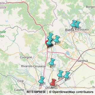 Mappa A5 Torino - Aosta, 10010 Banchette TO, Italia (15.07083)