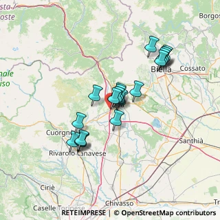Mappa A5 Torino - Aosta, 10010 Banchette TO, Italia (11.606)