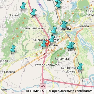Mappa A5 Torino - Aosta, 10010 Banchette TO, Italia (2.42923)