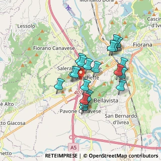 Mappa A5 Torino - Aosta, 10010 Banchette TO, Italia (1.445)