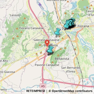 Mappa A5 Torino - Aosta, 10010 Banchette TO, Italia (2.133)